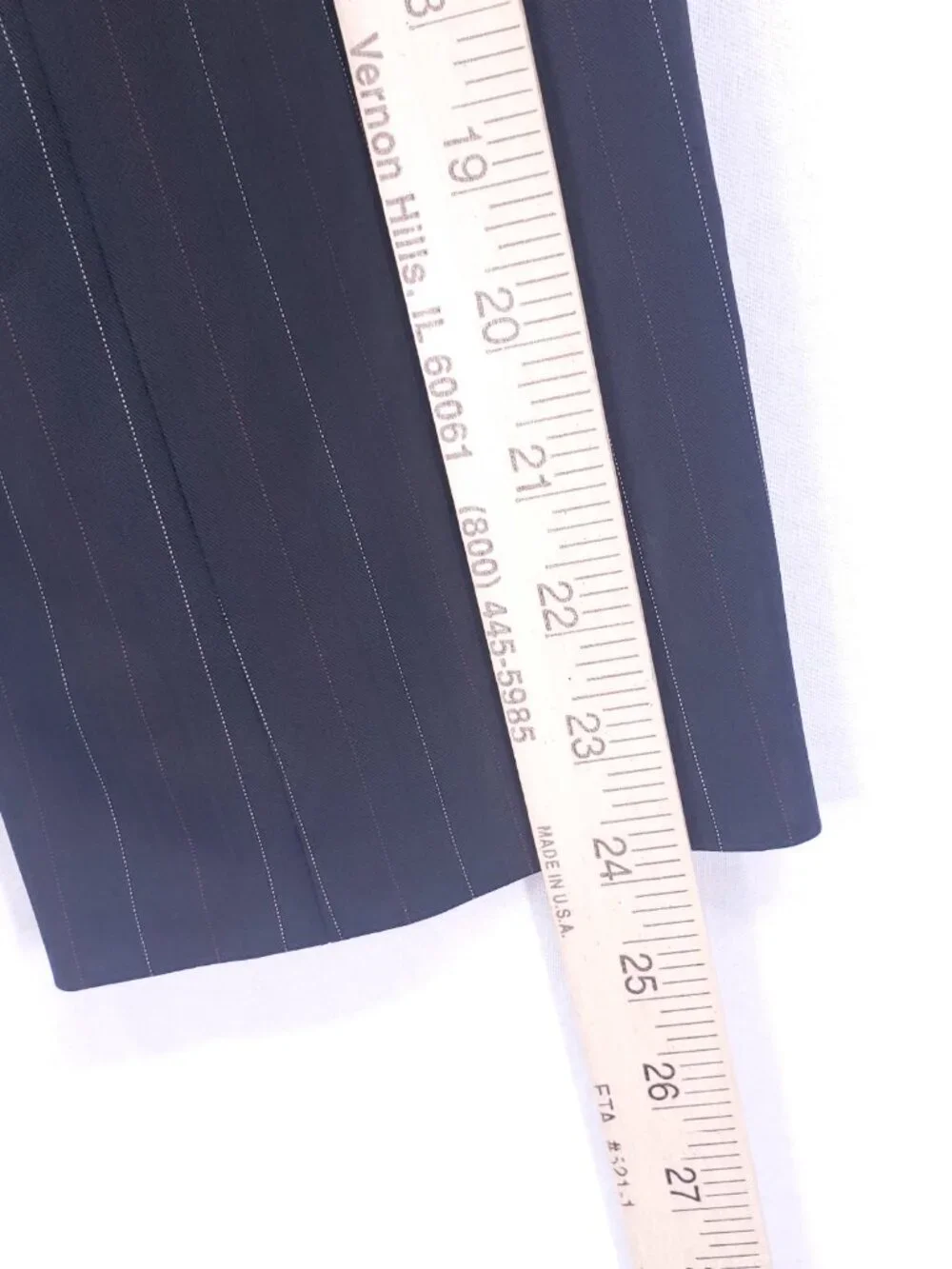 Tahari Arthur S. Striped Blazer Jacket Size 14 Two Button Business Office Black